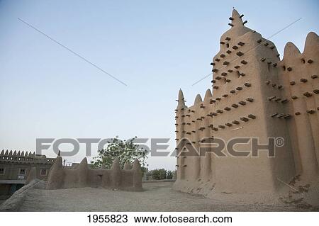 Grand Mosque At Djenne, Mali View Large Photo Image Stock Image - Grand Mosque At Djenne, Mali. Fotosearch