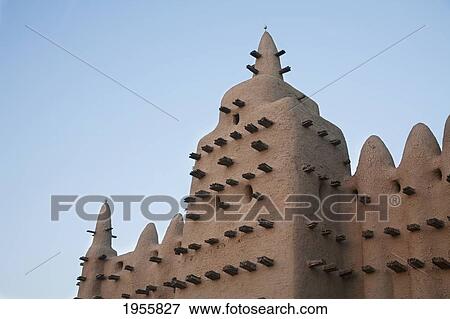 Grand Mosque At Djenne, Mali View Large Photo Image Stock Photo - Grand Mosque At Djenne, Mali. Fotosearch