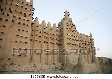 Stock Photo - Grand Mosque At Djenne, Mali. Fotosearch