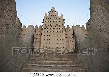 Grand Mosque At Djenne, Mali View Large Photo Image Stock Photo - Grand Mosque At Djenne, Mali. Fotosearch
