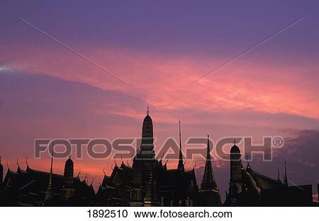 Stock Image - Grand Palace At Sunset. Fotosearch