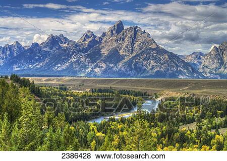 Stock Photo - Grand Teton National Park; Wyoming, United States of America. Fotosearch