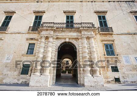 Grandmaster's Palace, Home To The House Of Representatives And The Office Of The President Of Malta, Valletta, Malta View Large Photo Image Stock Image - Grandmaster's Palace, Home To The House Of Representatives And The Office Of The President Of Malta, Valletta, Malta. Fotosearch