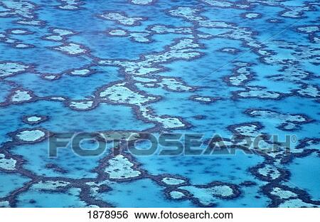 Great Barrier Reef, Aerial View View Large Photo Image Stock Photograph - Great Barrier Reef, Aerial View. Fotosearch