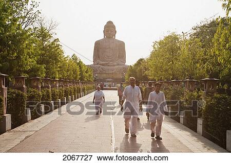 Stock Photo - Great Buddha Statue, Bodhgaya, Bihar, India. Fotosearch