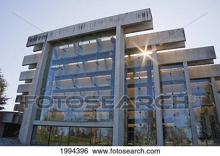 Stock Photograph - Great Hall Of The Anthropology Museum Of The University Of British Columbia, Vancouver, British Columbia, Canada. Fotosearch