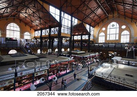 Great Market Hall, Budapest, Hungary View Large Photo Image Picture - Great Market Hall, Budapest, Hungary. Fotosearch