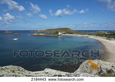 Stock Image - Great Porth, Bryher, Isles Of Scilly, Cornwall, United Kingdom, Europe. Fotosearch