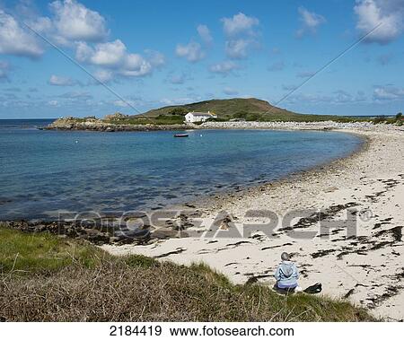 Stock Photo - Great Porth, Bryher, Isles Of Scilly, Cornwall, United Kingdom, Europe. Fotosearch