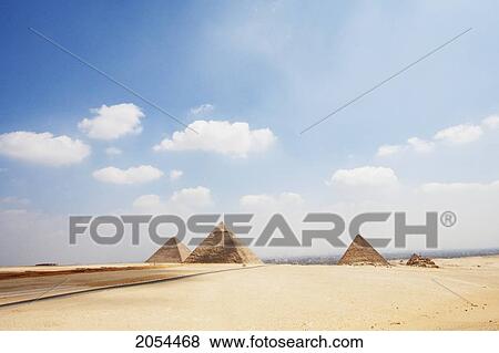 Great Pyramid Of Khufu (Cheops), Pyramid Of Khafre (Chefren) And Pyramid Of Menkaure (Mycerinus), Giza, Al Jizah, Egypt View Large Photo Image Stock Photo - Great Pyramid Of Khufu (Cheops), Pyramid Of Khafre (Chefren) And Pyramid Of Menkaure (Mycerinus), Giza, Al Jizah, Egypt. Fotosearch