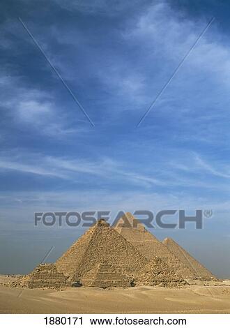 Stock Image - Great Pyramids Of Giza. Fotosearch