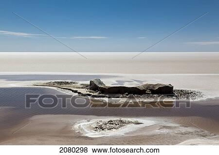 Stock Photo - Great Salt Lake Of Chott El Jerid; Tunisia, North Africa. Fotosearch