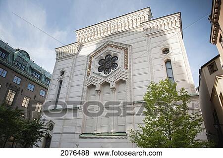 Stock Photo - Great Synagogue Of Stockholm; Stockholm Sweden. Fotosearch
