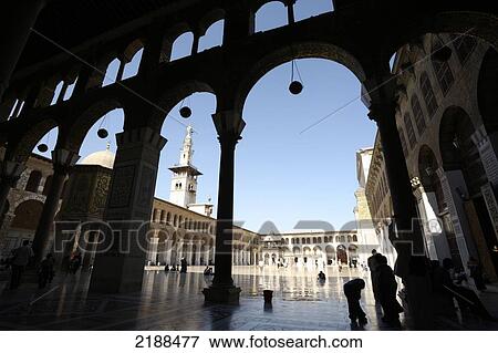 Stock Photo - GREAT UMAYYAD MOSQUE DAMASCUS SYRIA. Fotosearch