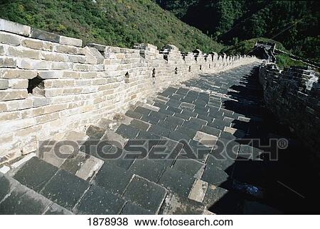 Stock Photo - Great Wall Of China, Close Up. Fotosearch