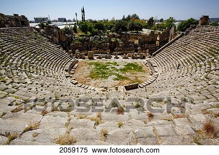 Stock Photography - Greco-Roman Theatre, Myra, Lycian Coast, Turkey. Fotosearch