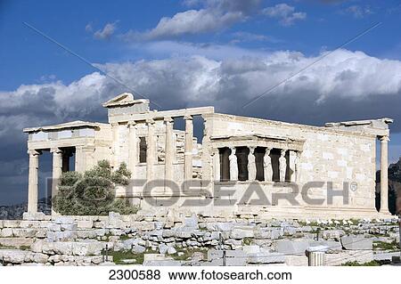 Stock Photo - Greece, Athens, Erechtheion Temple; Acropolis. Fotosearch
