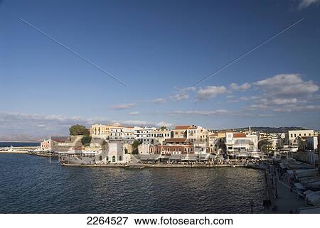 Greece, Crete, 16Th Century Venetian Harbor. View Large Photo Image Stock Photo - Greece, Crete, 16Th Century Venetian Harbor.. Fotosearch