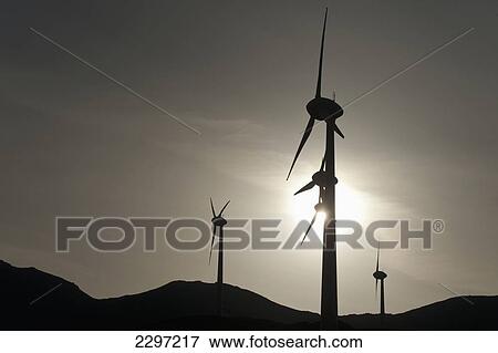 Stock Photo - Greece, Crete, Wind farm; Omalos. Fotosearch