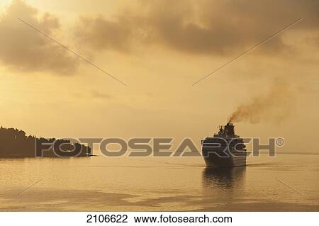 Greece, Cruise ship off coast of Corfu View Large Photo Image Stock Image - Greece, Cruise ship off coast of Corfu. Fotosearch