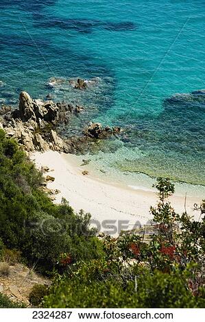 Stock Photo - Greece, Halkidiki, Idyllic beach; Sithonia. Fotosearch