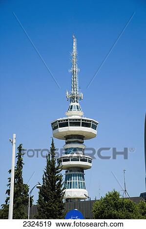 Stock Photo - Greece, Telecom tower; Thessaloniki. Fotosearch