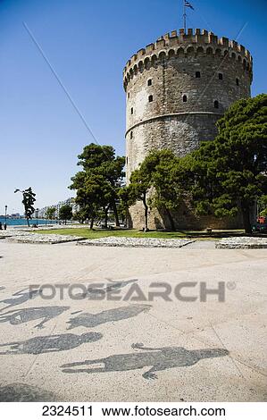 Greece, The White Tower; Thessaloniki View Large Photo Image Stock Image - Greece, The White Tower; Thessaloniki. Fotosearch