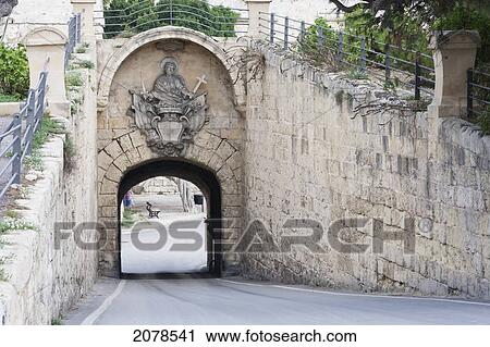 Greek Gate, Mdina, Malta View Large Photo Image Stock Image - Greek Gate, Mdina, Malta. Fotosearch