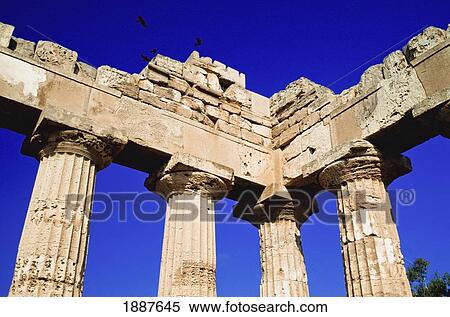 Stock Photography - Greek Temple, Low Angle View. Fotosearch