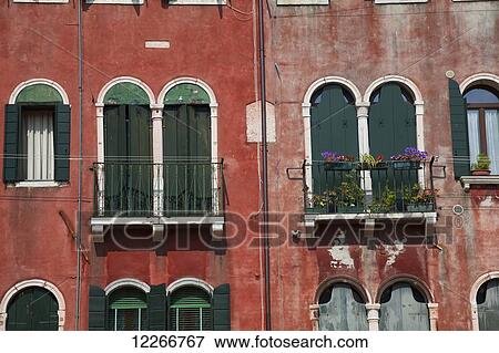 Green shutters at Campo San Polo square; Venice, Italy View Large Photo Image Stock Photo - Green shutters at Campo San Polo square; Venice, Italy. Fotosearch