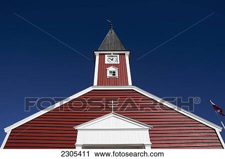 Stock Image - Greenland, Lutheran Nuuk Cathedral (Annaassisitta Oqaluffia); Nuuk. Fotosearch