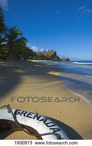 Grenada Life Buoy On Magazine Beach; Carriacou Island, Grenada View Large Photo Image Stock Image - Grenada Life Buoy On Magazine Beach; Carriacou Island, Grenada. Fotosearch