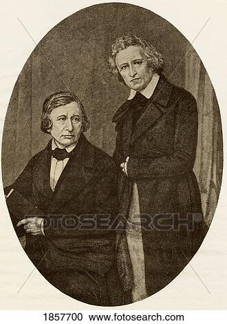 Grimm Brothers. Jacob Ludwig Karl Grimm, 1785-1863. Wilhelm Karl Grimm, 1786-1859. German Brothers Dedicated To Study Of Philosophy. From The Book The Masterpiece Library Of Short Stories, Old German, Volume 17 View Large Photo Image Stock Image - Grimm Brothers. Jacob Ludwig Karl Grimm, 1785-1863. Wilhelm Karl Grimm, 1786-1859. German Brothers Dedicated To Study Of Philosophy. From The Book The Masterpiece Library Of Short Stories, Old German, Volume 17. Fotosearch