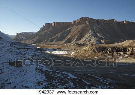 Stock Photo - Gristmills By Band-I-Haibat (Dam Of Awe), Band-I-Amir, Bamian Province, Afghanistan. Fotosearch