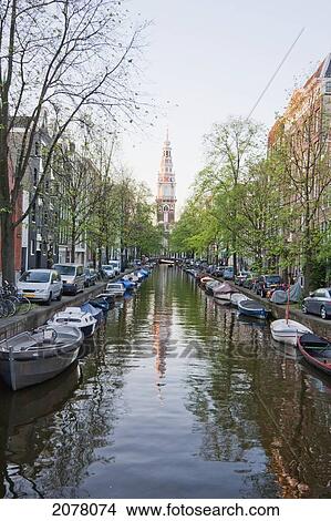 Picture - Groenburgwal And Zuiderkerk, Amsterdam, Netherlands. Fotosearch