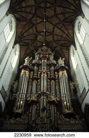 Grote Kerk, 14C. Church, Haarlem, Netherlands. View Large Photo Image Stock Photo - Grote Kerk, 14C. Church, Haarlem, Netherlands.. Fotosearch