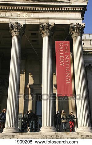 Group Of People In Front Of National Gallery, London, England, Uk View Large Photo Image Stock Photography - Group Of People In Front Of National Gallery, London, England, Uk. Fotosearch