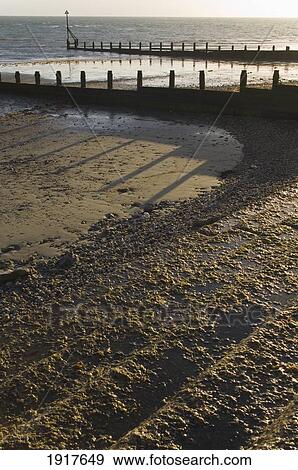 Stock Photo - Groyne On Beach. Fotosearch