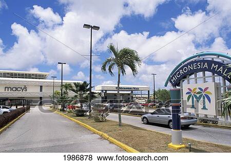 Guam, Dededo, Micronesia Mall, Entrance To Parking Lot And Stores. View Large Photo Image Stock Photo - Guam, Dededo, Micronesia Mall, Entrance To Parking Lot And Stores.. Fotosearch