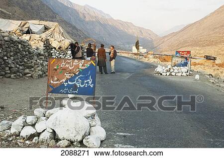 Guard Post On The Karakoram Highway Near Chilas, Northern Areas, Pakistan View Large Photo Image Stock Image - Guard Post On The Karakoram Highway Near Chilas, Northern Areas, Pakistan. Fotosearch