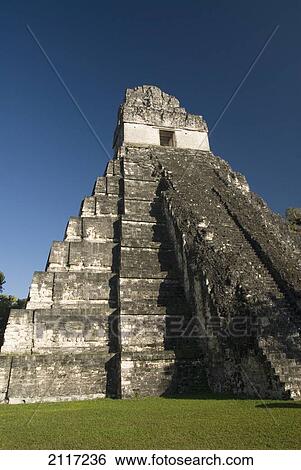 Guatemala, Peten, Tikal National Park, Jaguar Temple at the great plaza. View Large Photo Image Stock Photograph - Guatemala, Peten, Tikal National Park, Jaguar Temple at the great plaza.. Fotosearch