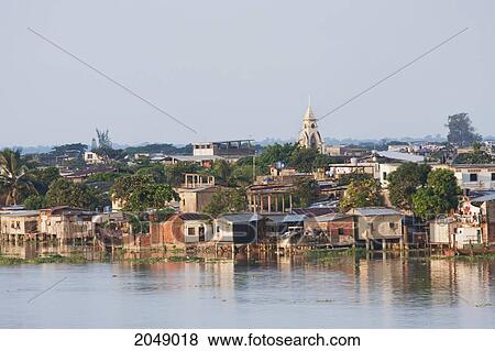 Stock Photo - Guayas River And Guayaquil, Guayas, Ecuador. Fotosearch