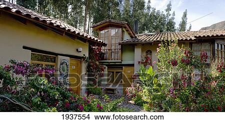 Guest House At Willka T'ika Retreat; Sacred Valley Peru View Large Photo Image Picture - Guest House At Willka T'ika Retreat; Sacred Valley Peru. Fotosearch