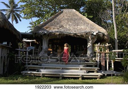 Stock Image - Guest Walking Down To The Beach. Fotosearch
