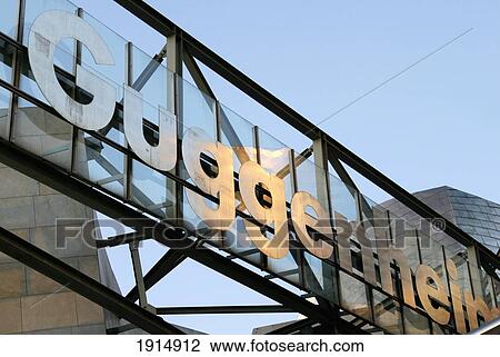 Stock Image - Guggenheim Art Museum Entrance. Fotosearch