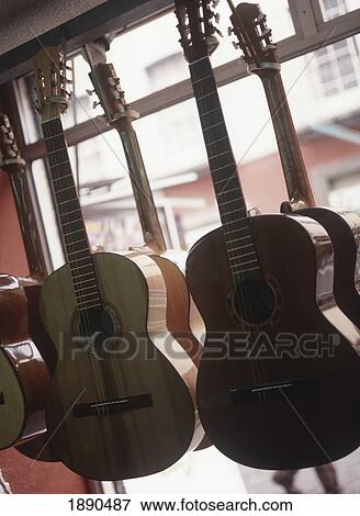 Stock Photo - Guitars For Sale. Fotosearch