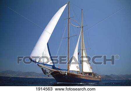 Stock Image - Gulet Sailing. Fotosearch