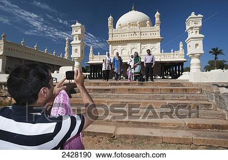 Stock Image - Gumbaz Mausoleum; Sirangapatnam, Mysore, India. Fotosearch