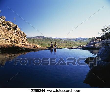 Stock Photograph - Gunlom Falls; Northern Territory, Australia. Fotosearch