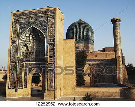 Gur Emir (tomb of Timur); Samarkand, Uzbekistan View Large Photo Image Stock Image - Gur Emir (tomb of Timur); Samarkand, Uzbekistan. Fotosearch